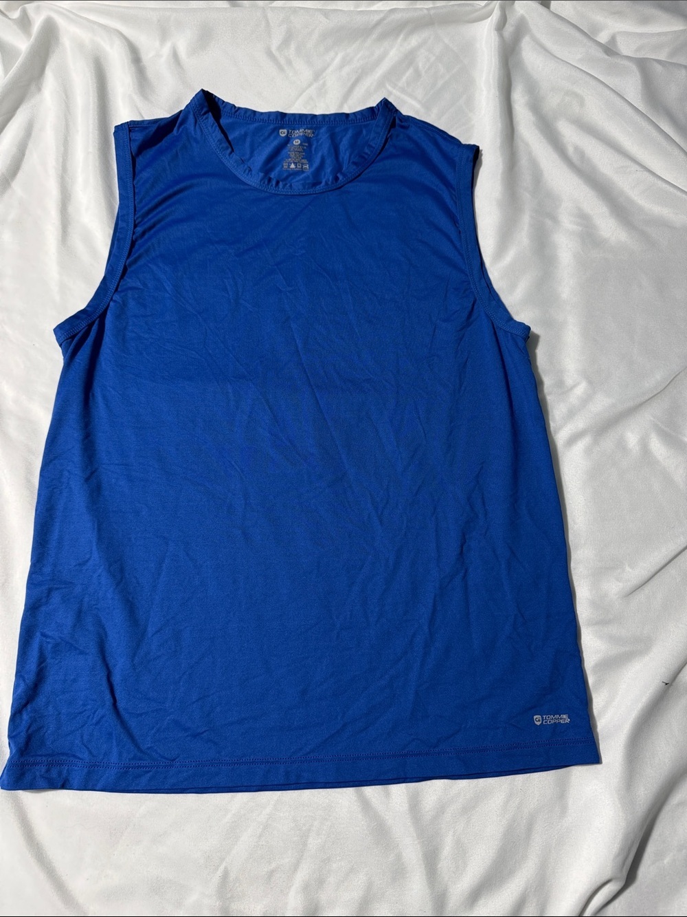 Tommy Copper Compression Tank Top Blue Sleeveless Athletic Performance Medium